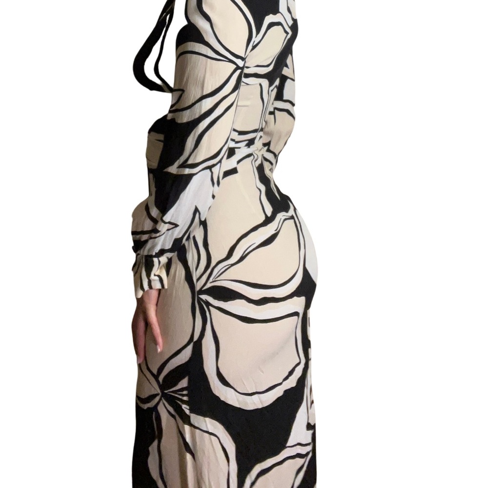 Zara Floral button up long dress - Picture 3 of 5